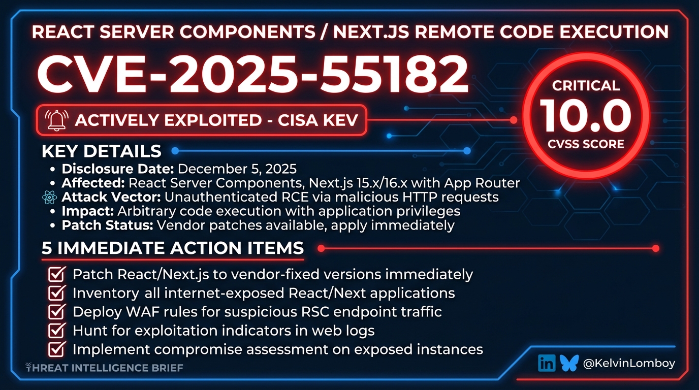 React2Shell CVE-2025-55182